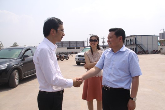 副总裁吴疆考察四川省西充县,受到西充县委书记韩伦红,县长任明,副