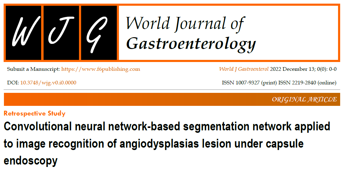 A new segmentation network was validated for its effectiveness and feasibility of diagnosing angiodysplasias lesions with OMOM Capsule Endoscopy. 
